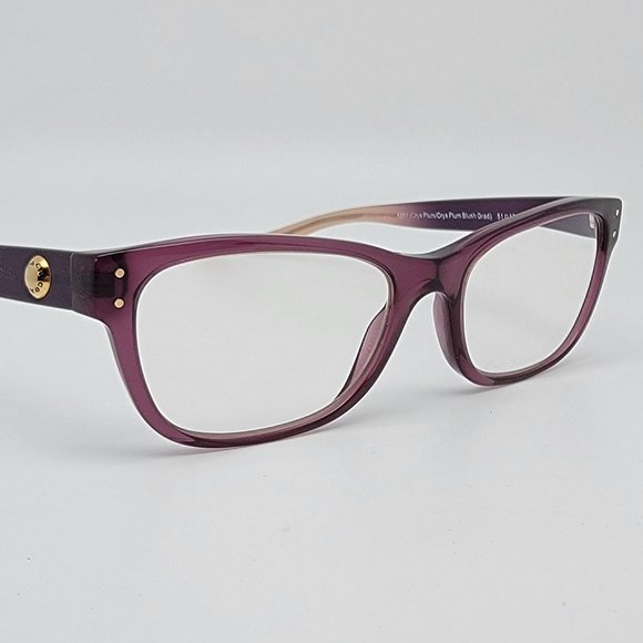 Coach HC6082 5351 Crystal Plum Crystal Plum Blush Gradient Eyeglasses Frame 51mm - Picture 7 of 14
